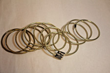 Craft Rings Lot Of 12 - 3" Metal macrame sewing hanging art Uniek made in USA