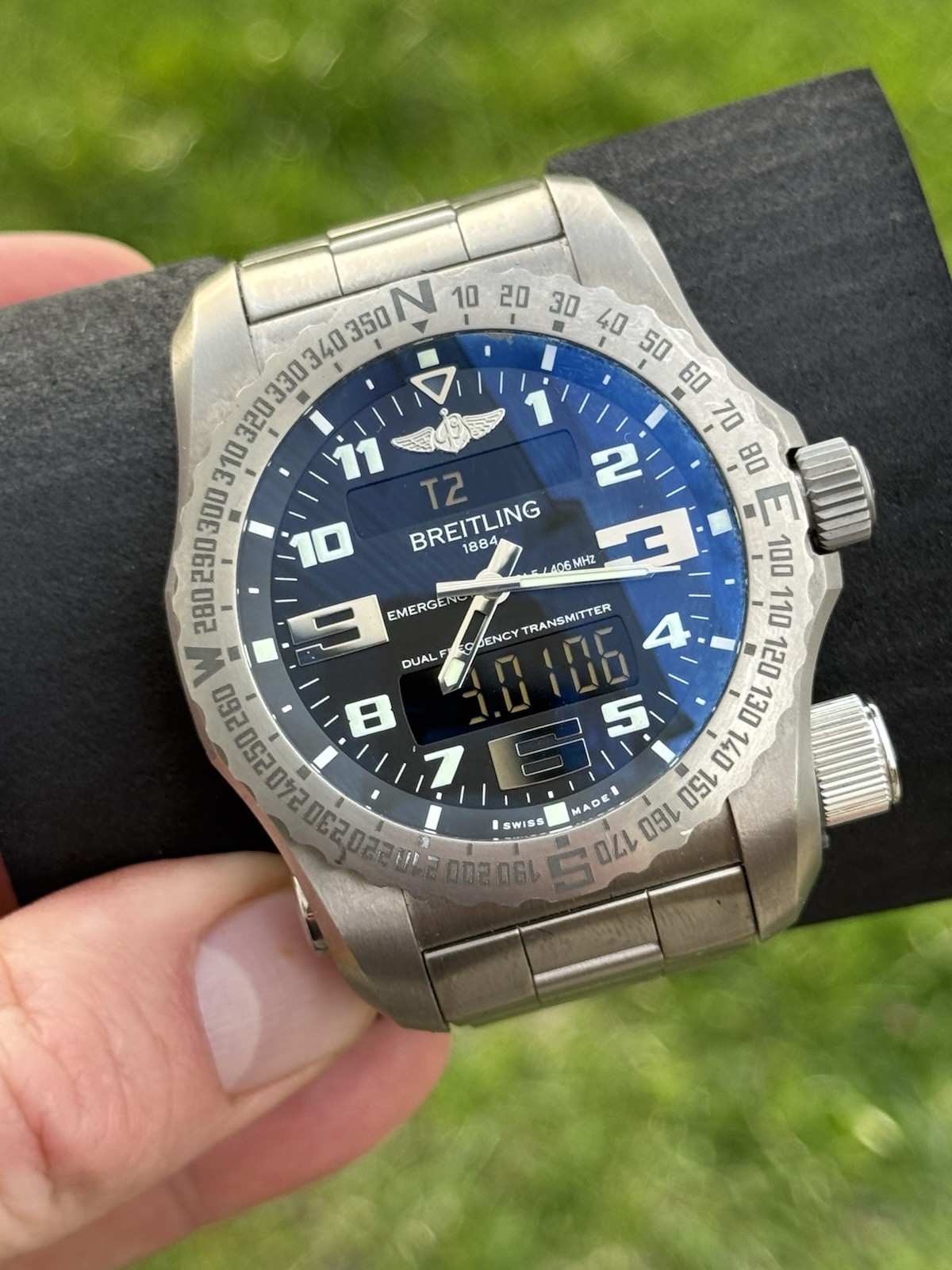 Breitling Emergency E7632522/BC02 Titanium Multifunction 51MM Men Watch Full Set image 2