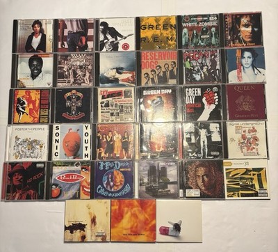 33 CD Misc Lot - Kid Rock Green Day Guns N Roses NIN Eminem Manson Bruce