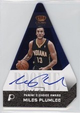 2012 Preferred Panini's Choice Award Rookies Blue 46/49 Miles Plumlee Auto 0q5