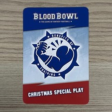 Glorious Gifts Weihnachts-Special Spiel Blood Bowl Werbekarte Warhammer