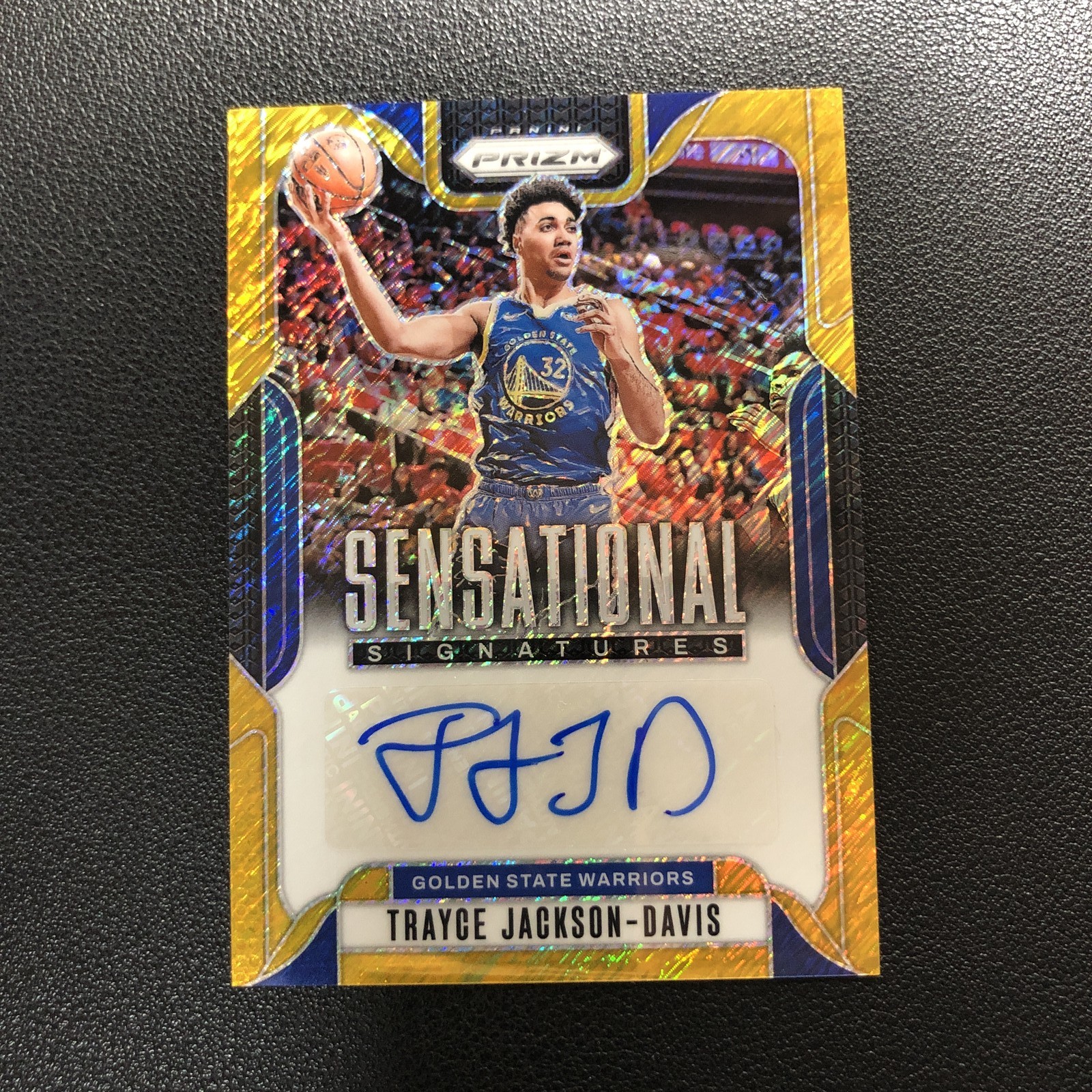 2024-25 Panini Prizm Sensational Auto Trayce Jackson-Davis Gold Shimmer FOTL /10