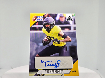 #ad Leaf 2021 Pro Set College Autographs Troy Franklin #PS TF1 Oregon Ducks FB $10.00
