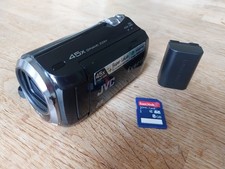 JVC Everio GZ-MS110BEK Handheld High Definition HDD Camcorder Black Tested