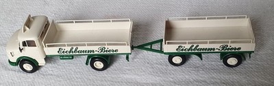 Brekina Mercedes Benz L322 Eichbaum Biere Bierzug limitiert 1.000 Stück H0 1:87