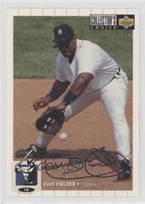 1994 Upper Deck Collector's Choice Silver Foil Signature Cecil Fielder #100 13nm