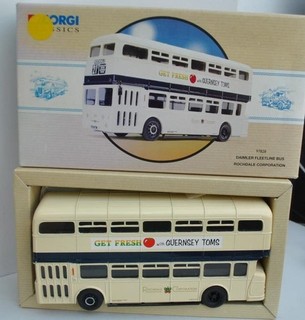 CORGI CLASSICS 1:50 DAIMLER FLEETLINE D/DECK BUS ROCHDALE CORP #97828