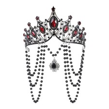 Women Headwear Cosplay Gothicism Crowns Performance Headpiece Halloween Party