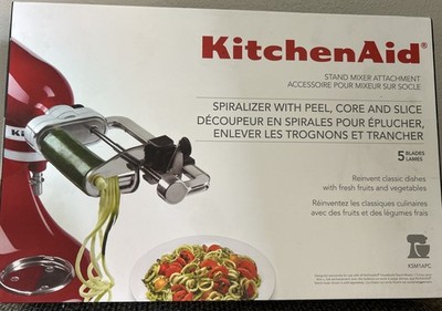 Kitchen Aid Spiralizer with Peel Core and Slice Attachment Fits Most Models New