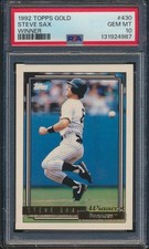 1992 Topps Gold Steve Sax #430 Chicago White Sox PSA 10 Gem Mint pop 1