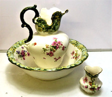 Antique Royal Doulton Extra Large Pitcher, wash Bowl & Beaker ‘D 1637’