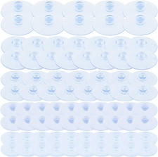 80Pcs Glass Table Suction Cups Furniture Desk Glass Transparent Anti-Collision S