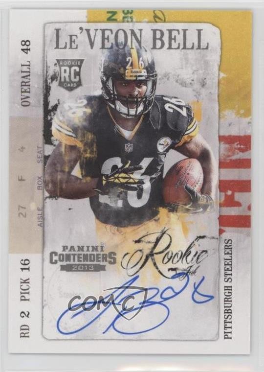 Le'Veon Bell Panini Contenders Rookie Ink #21 Base