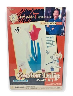 Tim Allen Signature Stuff Garden Tulip Craft Kit Pre-Cut Wood Pieces New