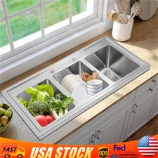 Commercial Kitchen Sink 3 Compartment Sink Stainless Steel Kitchen Drop-in Sink