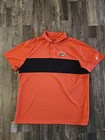 Nike Golf Dri-Fit Polo Shirt Xxl Orange/Black With Golf Course Logo