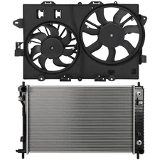 PICKOOR Radiator Cooling Fan Kit For Chevrolet Equinox Pontiac Torrent 2007-2008