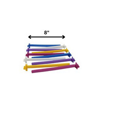 10 Pack 8" Bird Cage Perches Multicolor Plastic Stands for Small Birds Budgie