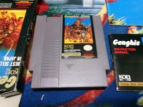 #1055 Genghis Khan (Nintendo NES) Complete in Box w/ Poster CIB