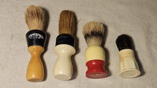 Vintage Men s Shaving Cream Brushes, Badger Bristles Ever-Ready Qty 4