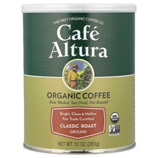 Organic Coffee, Ground, Classic Roast, 10 oz 283 g