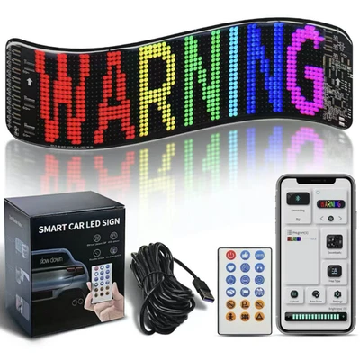 RGB LED Schild Leuchtreklame Werbung Leuchtschild Sign Display mit Fernbedienung - Bild 1 von 4