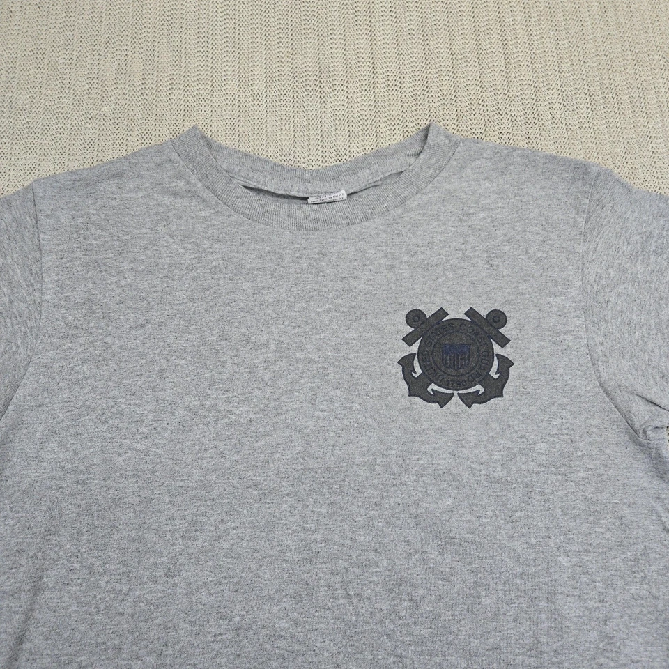 Camisa de la Guardia Costera de los Estados Unidos para Hombres Pequeña Gris Doble Cara Militar Gráfico Skilcraft Foto 2 de 4