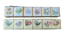 Vtg Bath Cubes From England 2 Pks Rose Lily Of Valley Lavender Gardenia Violet