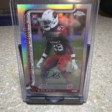 Topps 2025 Chrome Football Denzel Burke Rookie Autograph 002/499