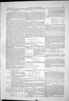 Old Engineering 1883 Electrical Transmission Power Professor Oliver L Victorian