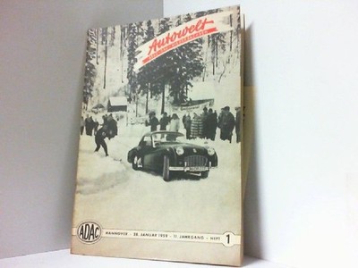 Autowelt. Nummer  1 / 2. 11. Jahrgang 1959. Organ des ADAC - Gau Niedersachsen. 