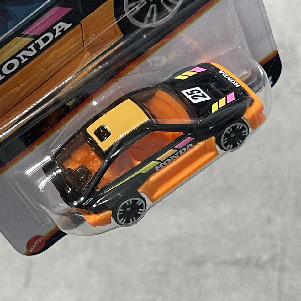 Hot Wheels '85 Honda CR-X Negro Naranja 2025 Neon Speeders 7/8 Chase Foto 3 de 4