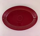 HLC Fiesta Oval Serving Platter - Retired Cinnabar, 9.5"x13.5"