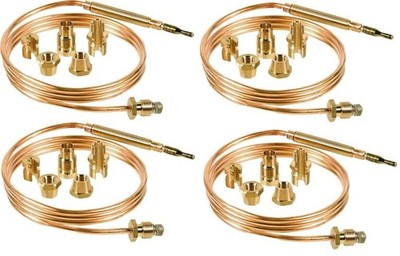 4 x Thermoelement universal Standard 900mm länge + Adaptern für viele Hersteller