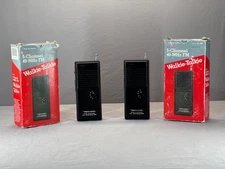 Vintage Realistic TRC-503 5-Channel Walkie-Talkie Set (2) w/ Boxes – For Parts