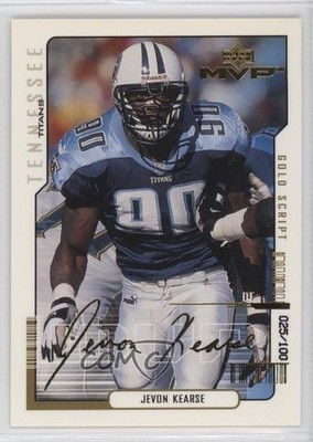 2000 Upper Deck MVP Gold Script 25/100 Jevon Kearse #176 11pj