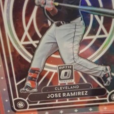 Donruss Optic Jose Ramirez Cleveland Baseball Card Lot 2