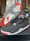 Air Jordan 4 Retro Bred Black Cement Sneakers Size 10.5 1999 Model 136013-001