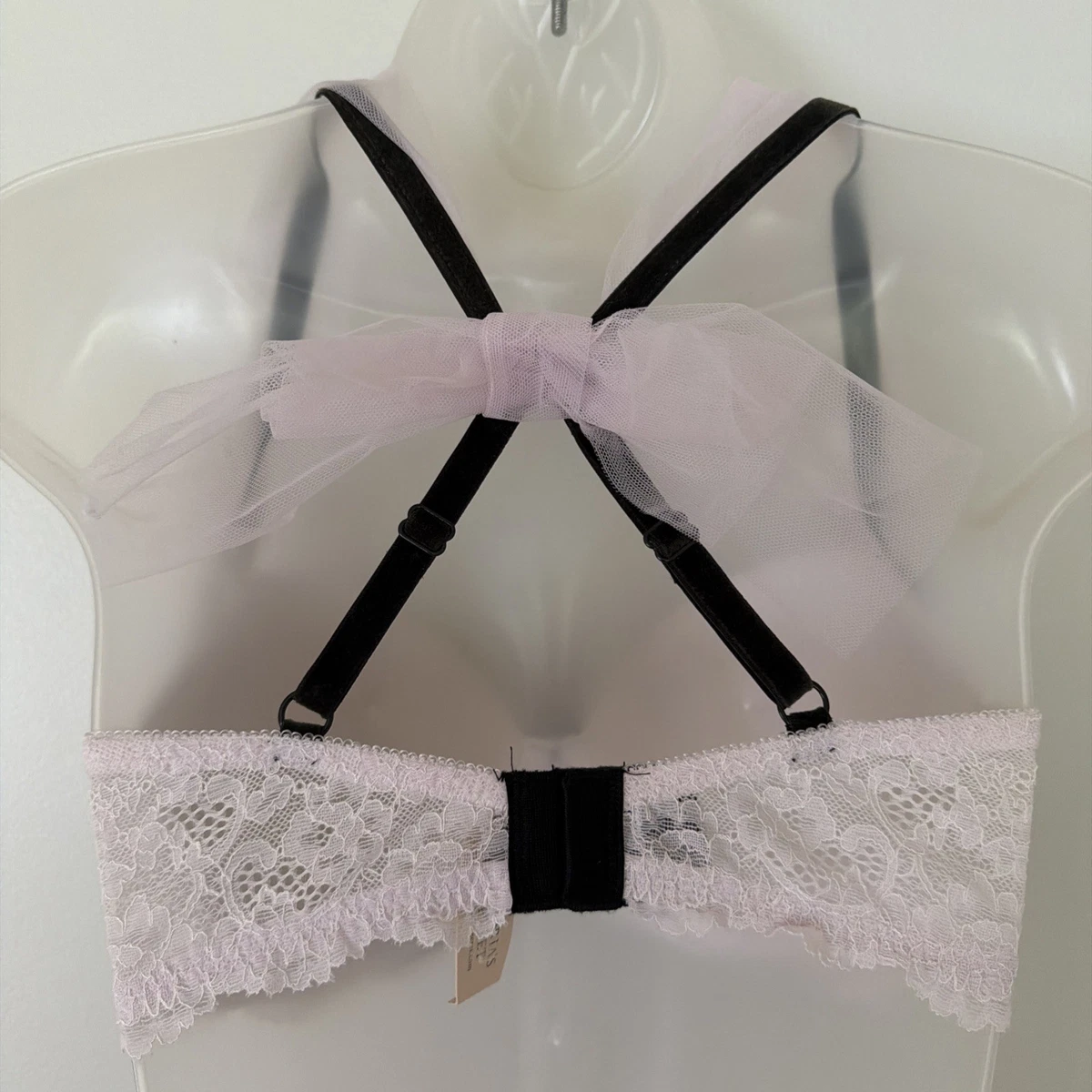 NWT Victoria's Secret Fashion Show Dream Angels Lace Bling Lined Demi Bra 34DD