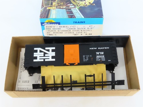 Kit Athearn Bev-Bel escala HO #1001-1 NH New Haven 40' caja de una sola puerta coche #36102 | Zustand: Used