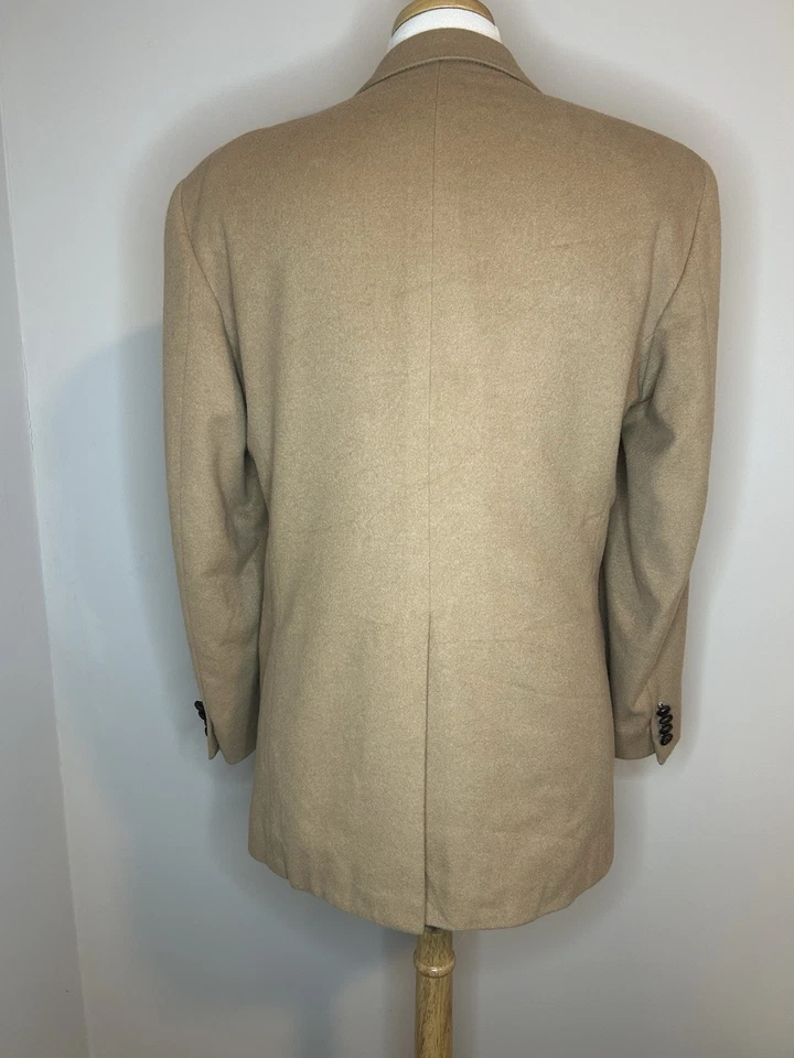 Savile Row Sport Coat Brown Camel Hair Blazer Jacket Mens 40L - Image 2 of 4