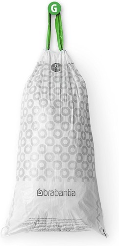 Brabantia PerfectFit Bin Liners Size G/23-30 Litre Plastic Trash Bags Tie Tape - Picture 3 of 4