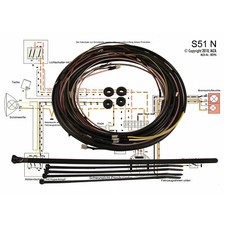 Set cablaggio Simson S51N - Accensione a interruzione 6V, con schema