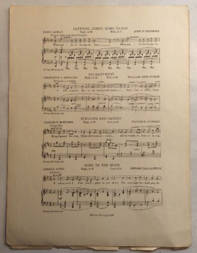 At Dawning I Love You 1906 Charles Wakefield Cadman SheetNoteMusic - Picture 10 of 12