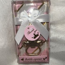 Baby Shower Gift Prize or Announcement teddy bearShaped Beer, Soda opener