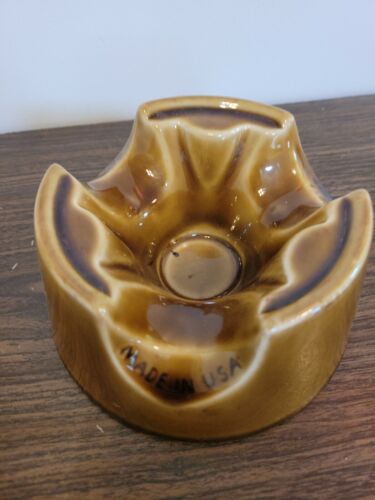 VTG 1957 Teapot Warming Stand Made In USA Large Round 3 Slots Tea Light Candle - Picture 2 of 7