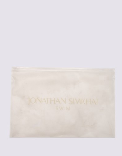 UVP275€ JONATHAN SIMKHAI Badeanzug Einteiler Gr. S gestreift Seil Design Gürtel - Bild 6 von 6