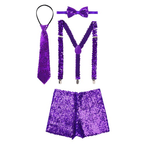 Kids Boys Girls Dance Bottoms Sports Dance Shorts Y Shape Adjustable Bow Tie - Picture 27 of 65