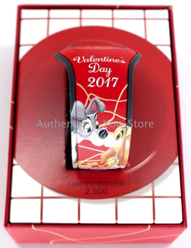 2017 Disney Valentine's Day Lady and the Tramp MagicBand Red Magic Band LE 2500 - Picture 2 of 3