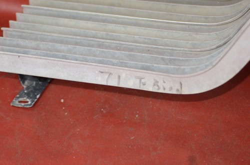 Vtg 1971 Ford Thunderbird Grill Grille T-Bird Chrome Aluminum Bracket OEM Trim - Picture 13 of 18